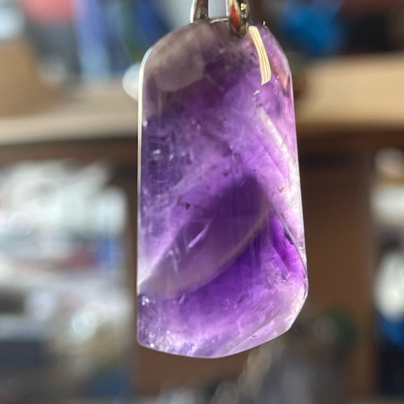 Natural Amethyst Pendant Crystal Gemstone Jewelry - Picture 4 of 7